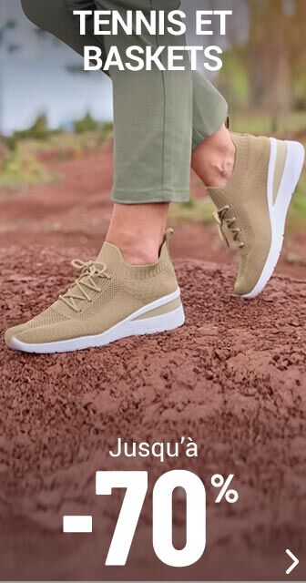 Les baskets femme jusqu'à -70%