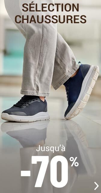 Sélection chaussures homme jusqu'à -70%
