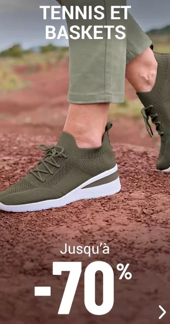 Tennis et Baskets femmes jusqu'à -70%