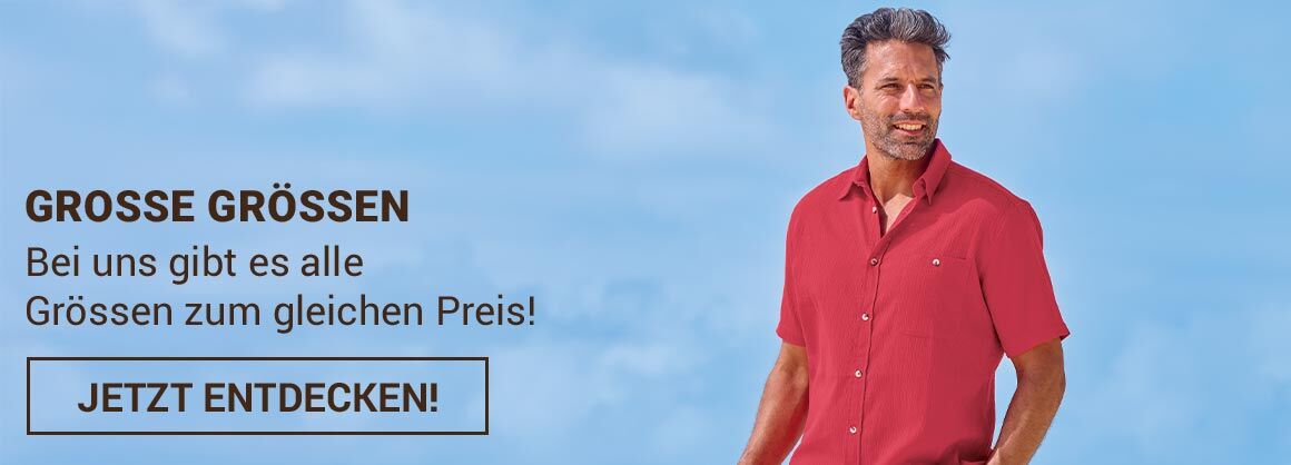 Grosse Grössen bis zu 5XL