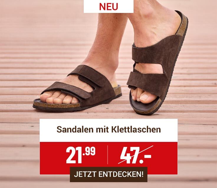 Pantoffeln Holidays mit Klettlaschen