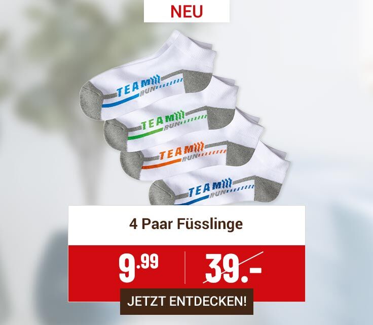 4 Paar Füsslinge Sport