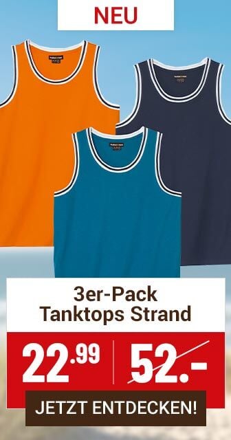 3er-Pack Tanktops Strand