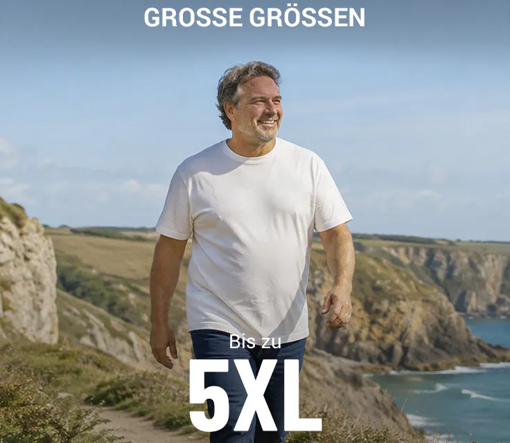 Grosse Grössen Herren bis zu 5XL