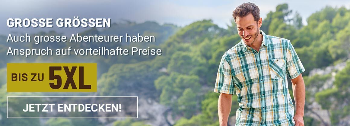 Grosse Grössen bis zu 5XL