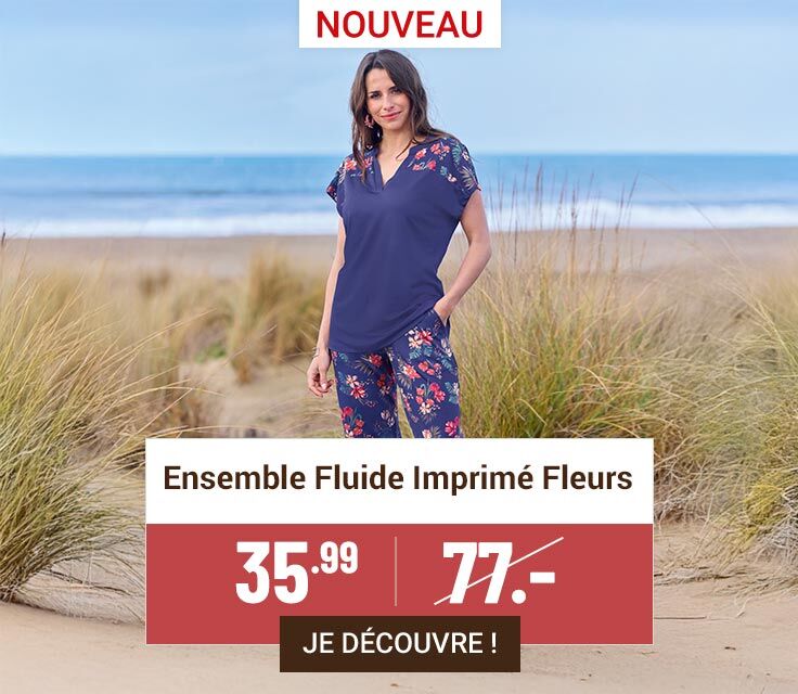 Ensemble Fluide Imprimé Fleurs
