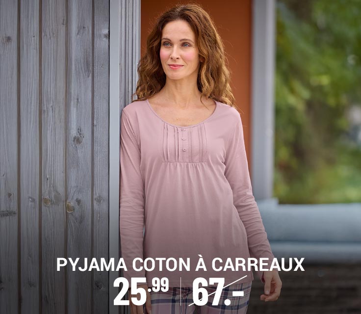 Pyjama Coton à Carreaux