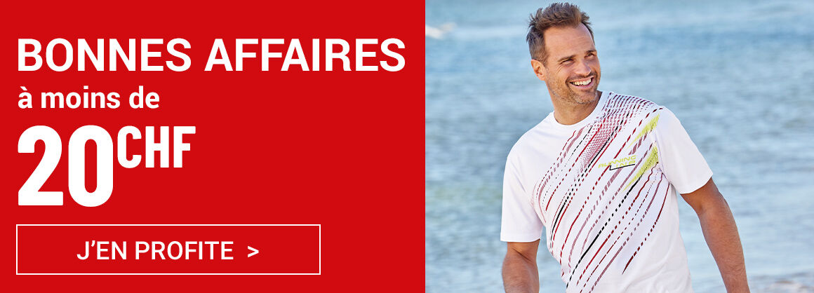 Bonnes affaires à moins de 20CHF
