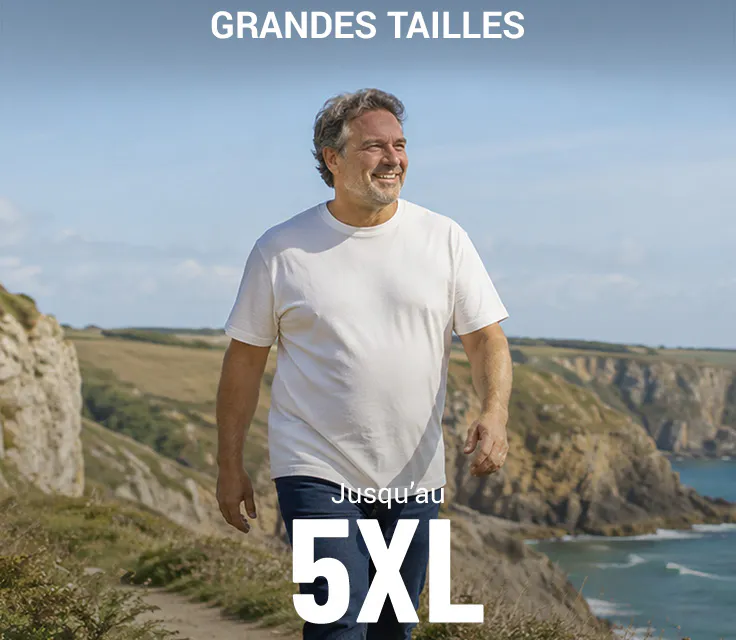 Grandes Tailles Homme jusqu'au 5XL