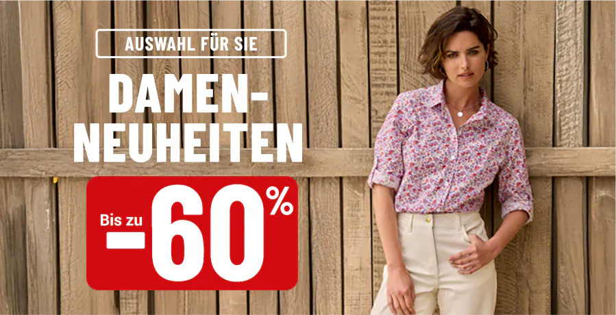 Damen-Neuheiten Bis zu -60%
