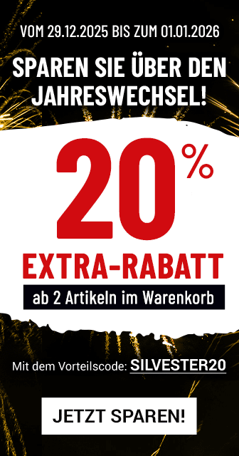 Silvester-Spezial: 20 Prozent Extra-Rabatt ab 2 Artikeln