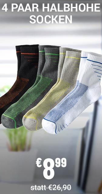 4 Paar halbohe Socken