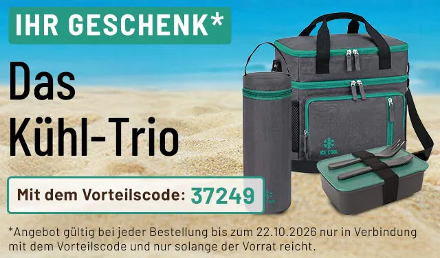 Das Kühltrio mit dem Vorteilscode: 37614