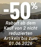 50% Rabatt für den Kauf von 2 nicht reduzierten Artikeln. Aktivieren Sie das Angebot direkt im Warenkorb!
