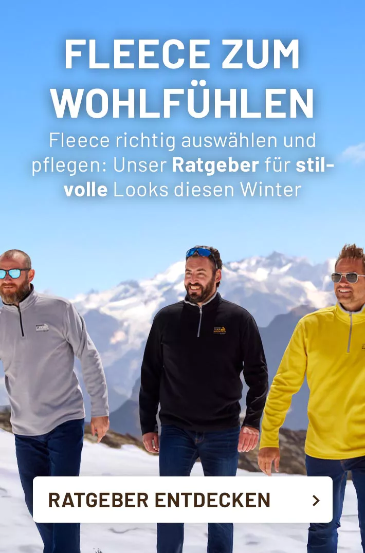 Entdecken Sie unseren Ratgeber zu Fleecebekleidung
