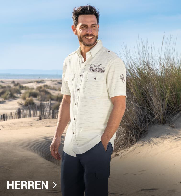 ein mann tragt ein beiges sommerhemd
