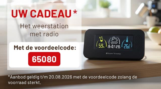 Die Wetterstation mit integrierten Radio mit dem Vorteilscode: 36763