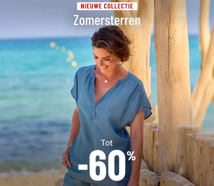 Nieuwe collectie tot min 60 procent