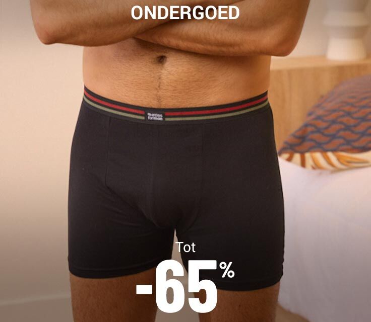 Ondergoed tot -65% 