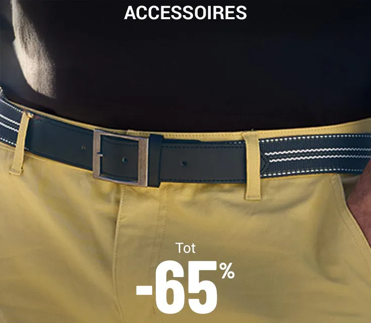 Accessoires tot min 65 procent
