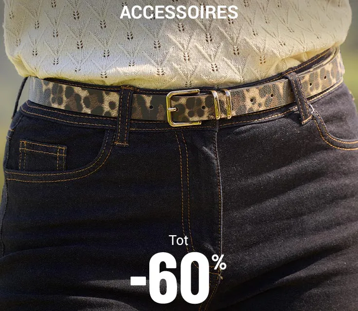 Accessoires tot min 60 procent