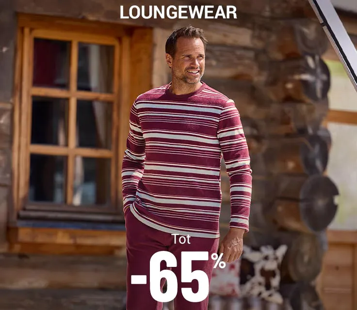 Loungewear tot min 65 procent