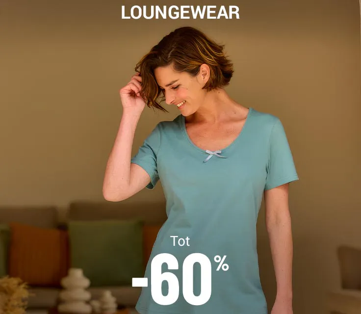Loungewear tot min 60 procent