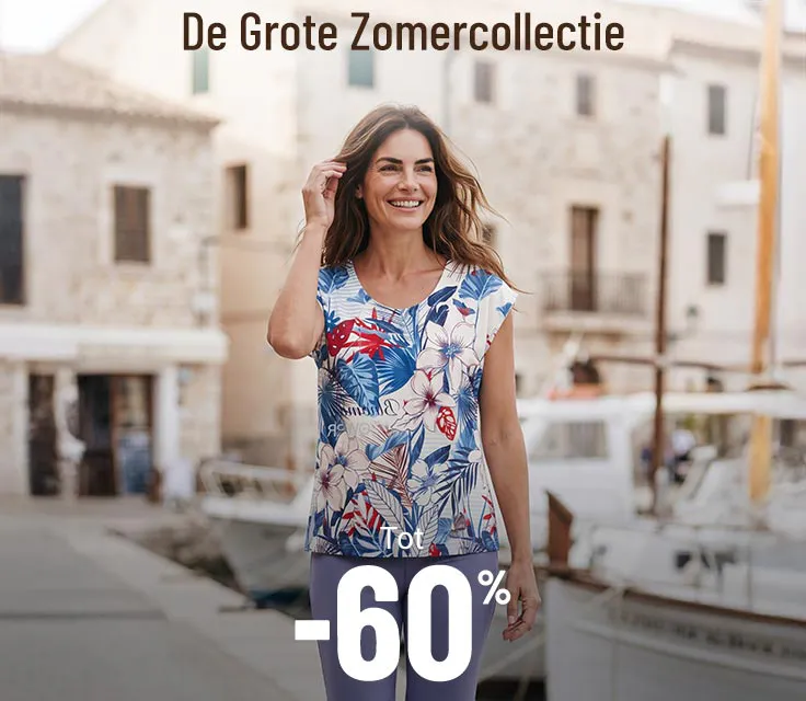 Nieuwe collectie tot min 60 procent
