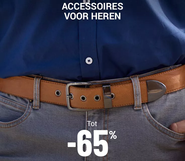 Accessoires tot min 65 procent