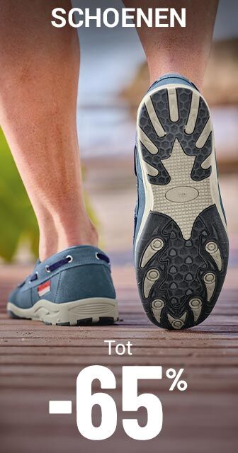 Schoenen tot min 65 procent