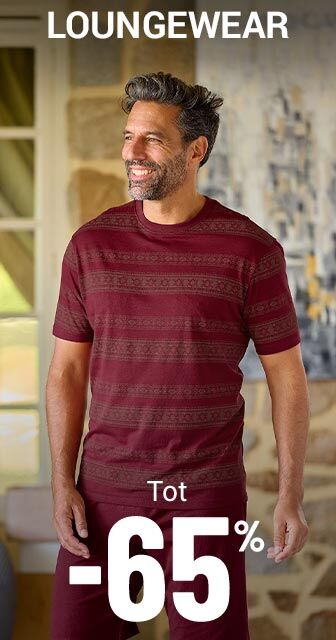 Loungewear tot min 65 procent