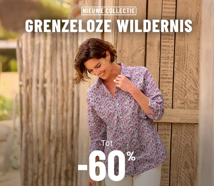 Nieuwe collectie tot min 60 procent