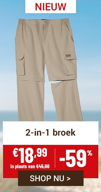 2-in-1 broek voor min 59 procent