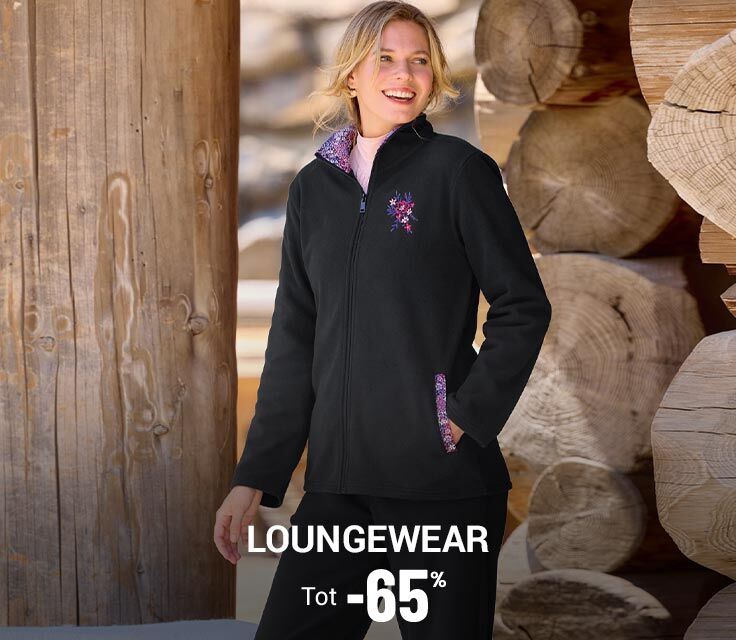 Loungewear tot min 65 procent
