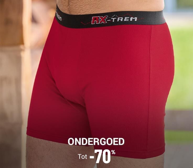 Ondergoed tot min 70 procent