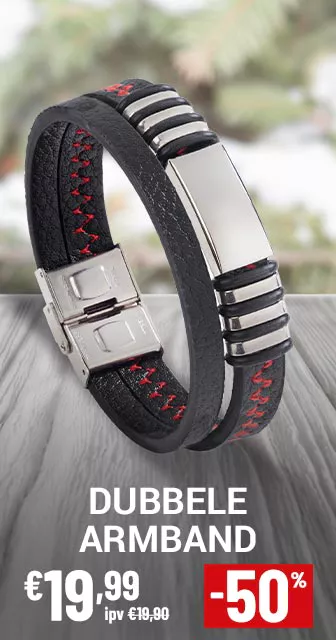 Dubbele armband tot min 50 procent