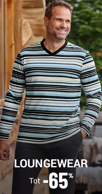 Loungewear tot min 65 procent