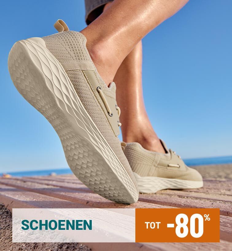 Schoenen tot min 80 procent