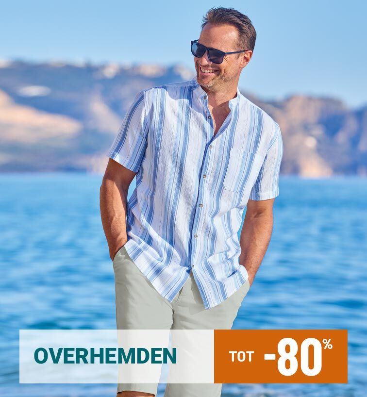 Overhemden tot min 80 procent