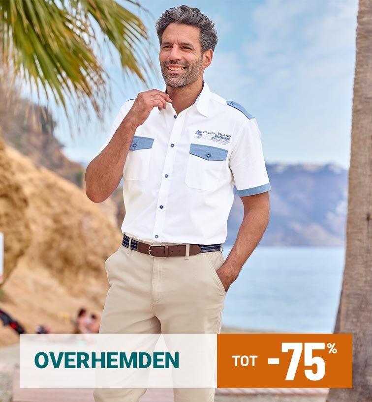 Overhemden tot min 75 procent