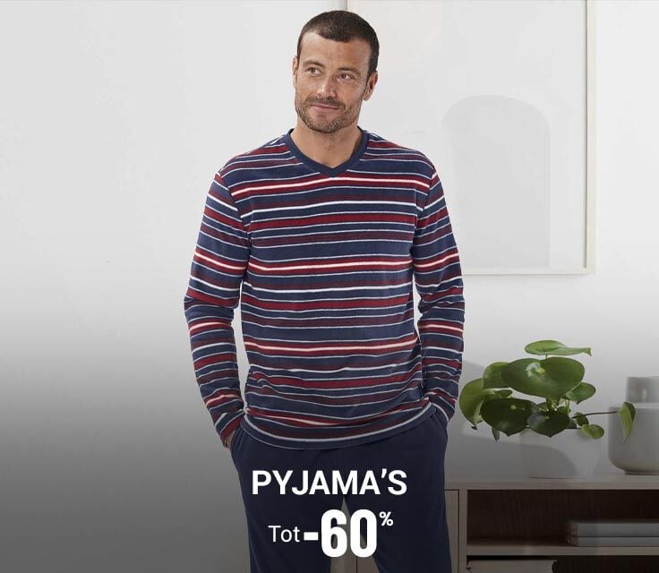 Pyjama's tot min 60 procent