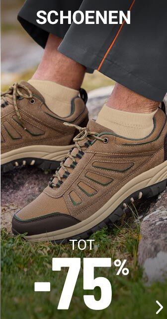 Schoenen tot min 75 procent