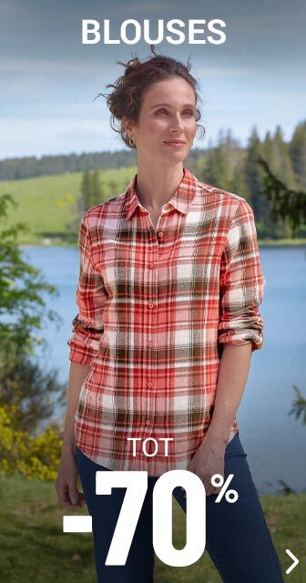Blouses tot min 70 procent