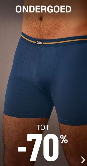 Ondergoed tot min 70 procent