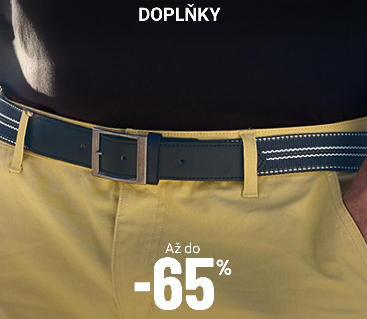Pánské doplňky se slevou až do -65%