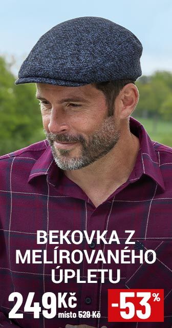 Bekovka z melírovaného úpletu 