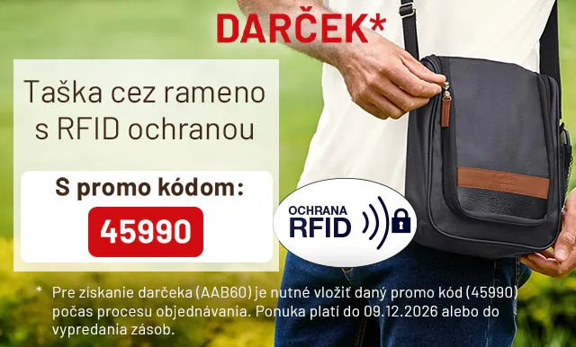 Taška cez rameno s RFID ochranou S promo kódom: 45990