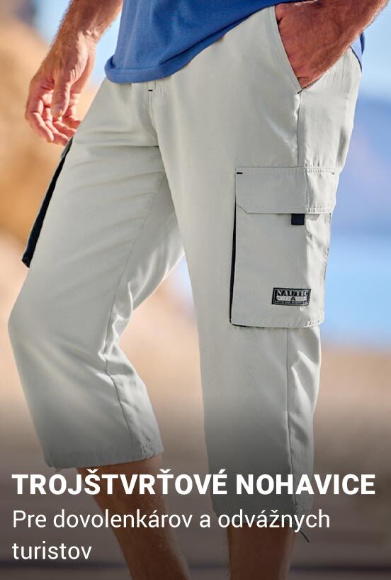 Pánske trojštvrťové nohavice za nízke ceny