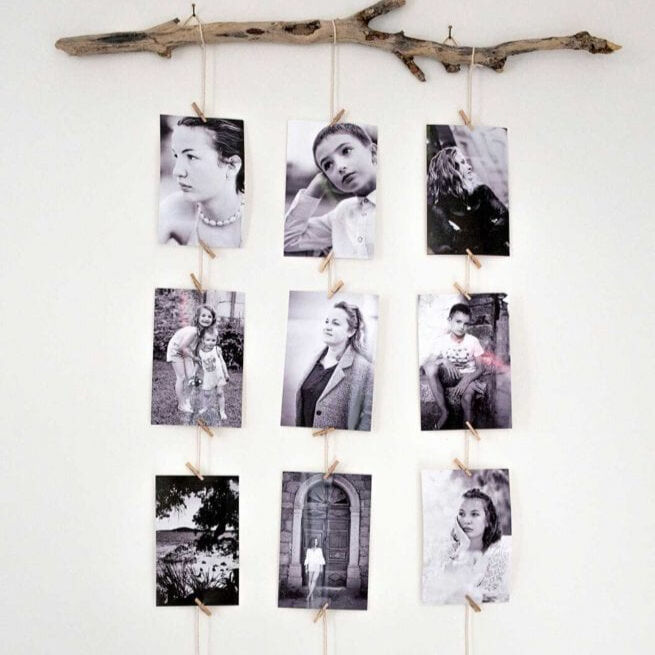 How to Make a Multi-Picture Hanging Photo Frame