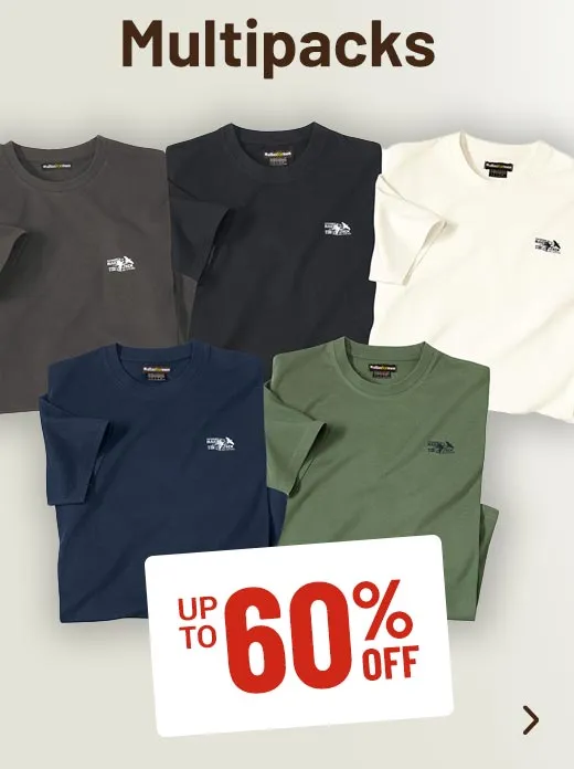 Multipacks up to 60% off